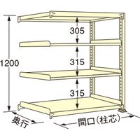 扶桑金属工業 【車上渡し】 中量ラック WS1215M04R 450×1490×1200mm（直送品）