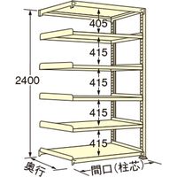 扶桑金属工業 【車上渡し】 中量ラック WS2415M06R 450×1490×2400mm（直送品）