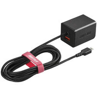 バッファロー 2.4A USB急速充電器 AutoPower BSMPA2401BC2BK（直送品）
