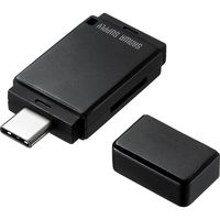 サンワサプライ Type-C microSDカードリーダー ADR-3TCMS8BK 1個（直送品）
