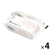 アスクル トイレのおそうじシート オレンジの香り 1セット（4個）【そのまま使えるファスナー付き】  オリジナル