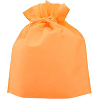不織布巾着 パステルオレンジ SW2528-18 1セット（1000枚）（直送品）