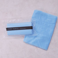 不織布ボディタオル ブルー BT-100BL 1セット（1000個）（直送品）
