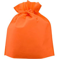 不織布巾着 オレンジ SW2528-25 1セット（1000枚）（直送品）