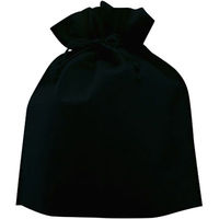 不織布巾着 ブラック SW2528-40 1セット（1000枚）（直送品）