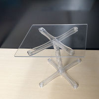 カンテック Xステージ　K240角型　透明　テーブル付 00000007023（直送品）