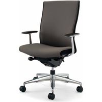 【組立設置込】コクヨ PUNTO オフィスチェア ハイバック アルミ肘 ポリウレタン巻きキャスター ハイクラス張地 チャコールグレー 1脚（直送品）