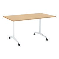 コクヨ 会議テーブルJUTO 角形天板ラウンドコーナーＴ字脚キャスタータイプ W1500 D750