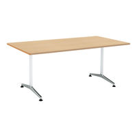 コクヨ 会議テーブルJUTO 角形天板ラウンドコーナーＴ字脚アジャスタータイプ W1800 D900