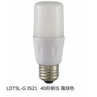 オーム電機 LED電球 T形 E26 40形相当 電球色 LDT5L-G IS21（直送品）