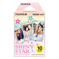 富士フイルム チェキ専用フィルム 絵柄入りフレームタイプ（シャイニースター INSTAX MINI STAR WW1 1パック（10枚入）