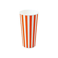 東罐興業 紙コップ SCM-660PP ストライプ 31-263-163 1包：500枚（25×20）（直送品）