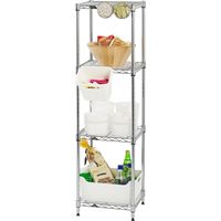 ルミナス ポール径19mm セット品 ライトタイプ スチールラック4段 幅395×奥行395×高さ1210mm IHU4012-4 1台（直送品）