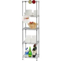 ルミナス ポール径19mm セット品 ライトタイプ スチールラック5段 幅395×奥行345×高さ1515mm IHT4015-5 1台（直送品）