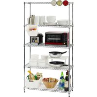 ルミナス ポール径19mm セット品 ライトタイプ スチールラック5段 幅845×奥行345×高さ1515mm IHT8515-5 1台（直送品）