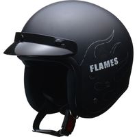 リード工業 FLAMES マットブラック フリーサイズ（直送品）