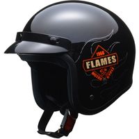 リード工業 FLAMES ブラック フリーサイズ（直送品）
