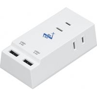 海外でも日本でも使えるUSB充電器 3AC+2USB 4.8A VF48A3AC2U ヤザワコーポレーション（直送品）