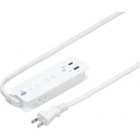 海外でも日本でも使える急速充電タップ 3AC+1USB+1TypeC 3.4A 1m VFC34A3AC1C ヤザワコーポレーション（直送品）