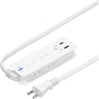 海外でも日本でも使える急速充電タップ 4AC+1USB+1TypeC 3.4A 1m VFC34A4AC1C ヤザワコーポレーション（直送品）