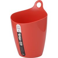 イノマタ化学 ゴミ箱 ノルライズ 7L レッド 3427 4個（直送品）