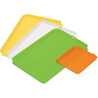 イノマタ化学 色分け清潔まな板4(フォー)4点セット 5組 62 1セット(1組×5)（直送品）
