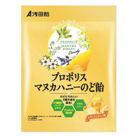 浅田飴 プロポリスマヌカハニーのど飴（レモンジンジャー味）60g 1袋