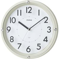 ノア精密 ガラス印刷時計：グラスアワー 掛け時計 [スイープ] 直径302mm W-725 IV-Z 1個（直送品）