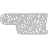 キャプテンスタッグ キャプテンスタッグステッカー 2段ロゴ クリア 118×52mm UM-1526（直送品）