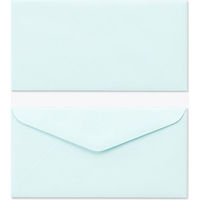 山櫻 ECカラー封筒 洋6 ECブルー(枠無)100 YAMA-7030-0040 1セット(1袋(100枚)×10)