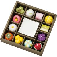 カメヤマ 和菓子型キャンドル・皿セット T9626-00-00 ギフト包装 （直送品）