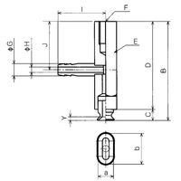 コンバム 平形パッド PFシリーズ 継手付固定式金具付パッド PFYK-2-4-N 1セット（2個）（直送品）