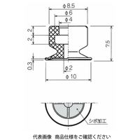 コンバム 薄形パッド単体 PAG-10B-F 1セット（4個）（直送品）