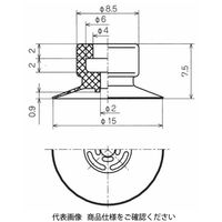 コンバム 薄形パッド単体 PAG-15A-N 1セット（6個）（直送品）