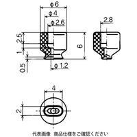 コンバム 平形パッド単体 PFG-2-4A-S 1セット（7個）（直送品）