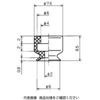 コンバム 平形パッド単体 PFG-6A-S 1セット（8個）（直送品）