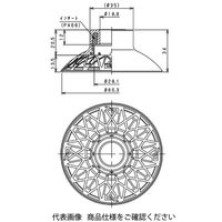 コンバム 鋼板向け高耐久性パッド PK2ー80ーT 1セット(2個)（直送品）