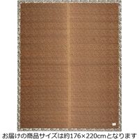 萩原 い草センターラグ（裏貼り） ボタリラグラス 約幅1760×奥行2200mm ブラウン 81938651 1枚（直送品）