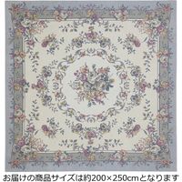 萩原 ゴブランシェニールラグ ブーケ 約幅2000×奥行2500mm グレー 240612819 1枚（直送品）