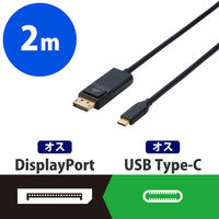 エレコム 変換ケーブル/Type-C-DisplayPort/ブラック CAC-CDP