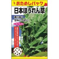 ニチノウのタネ 日本ほうれん草（おためしパック） 日本農産種苗 4960599256003 1セット（10袋入）（直送品）