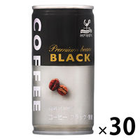 【缶コーヒー】富永貿易 神戸居留地 ブラック コーヒー 無糖 185g 1箱（30缶入）