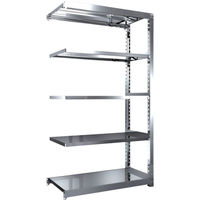 TRUSCO ステンレス製中量ボルトレス棚 SM3型 W1200×D571×H2100 5段 連結 SM3-7465B 1台(1個)（直送品）
