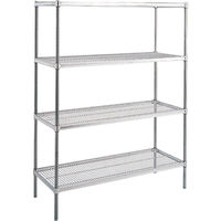 キャニオン ステンレスシェルフ 間口1520×奥行460×高1390 4段 SUS460-1390-154 1台(1個) 458-2420（直送品）