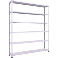 トラスコ中山 TRUSCO 軽量150型中棚ボルトレス棚 W1800XD300XH2100 6段 TLA76K-16 1台(1個)（直送品）