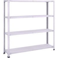 トラスコ中山 TRUSCO 軽量150型中棚ボルトレス棚 W1200XD300XH1200 4段 TLA44K-14 1台(1個)（直送品）