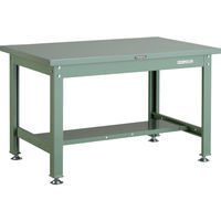 トラスコ中山 TRUSCO 中荷重作業台(2000kg)DW型 900X750XH740 基本タイプ グリーン色 SDW-900 1台（直送品）