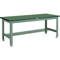 トラスコ中山 TRUSCO 中荷重作業台(2000kg)DW型 1800X750XH740 基本タイプ グリーン色 RDW-1800 1台（直送品）