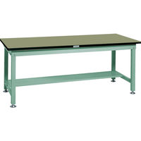 TRUSCO 中荷重作業台(1200kg)HW型 1500X900XH740 基本タイプ グリーン色 緑 RHW-1509 GN 1台（直送品）