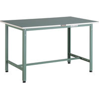 TRUSCO 軽荷重作業台(300kg)AE型 1200X600XH742 ビニールマット張り グリーン色 AE-1260E2 1台（直送品）